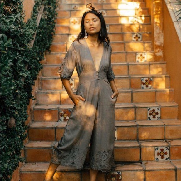 Yireh Pants - Yireh Compass Jumper Jumpsuit in Slate / Grey